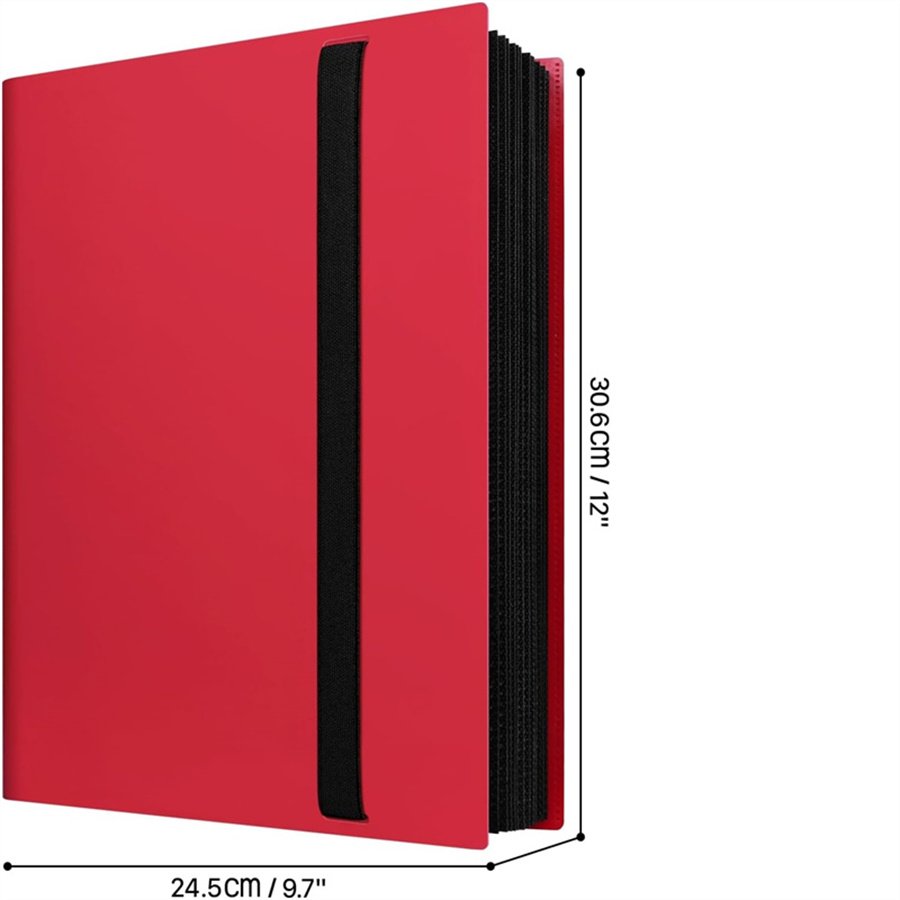 Trading Card Binder 9 กระเป๋าหน้า,20 แผ่น 360 การ์ดเกม Binders หนังสือสําหรับฟุตบอลบาสเกตบอลการ์ด, กีฬาและการ์ดเกม