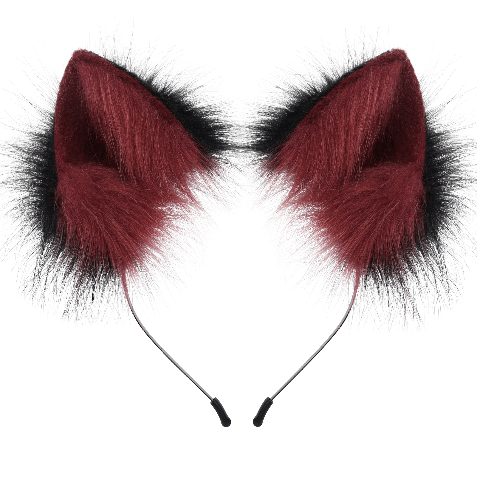 Diadema con orejas de animales de piel sintética hecha a mano, aro para el pelo con orejas de gato peludo y zorro, accesorio para disfraz para mascarada de Cosplay