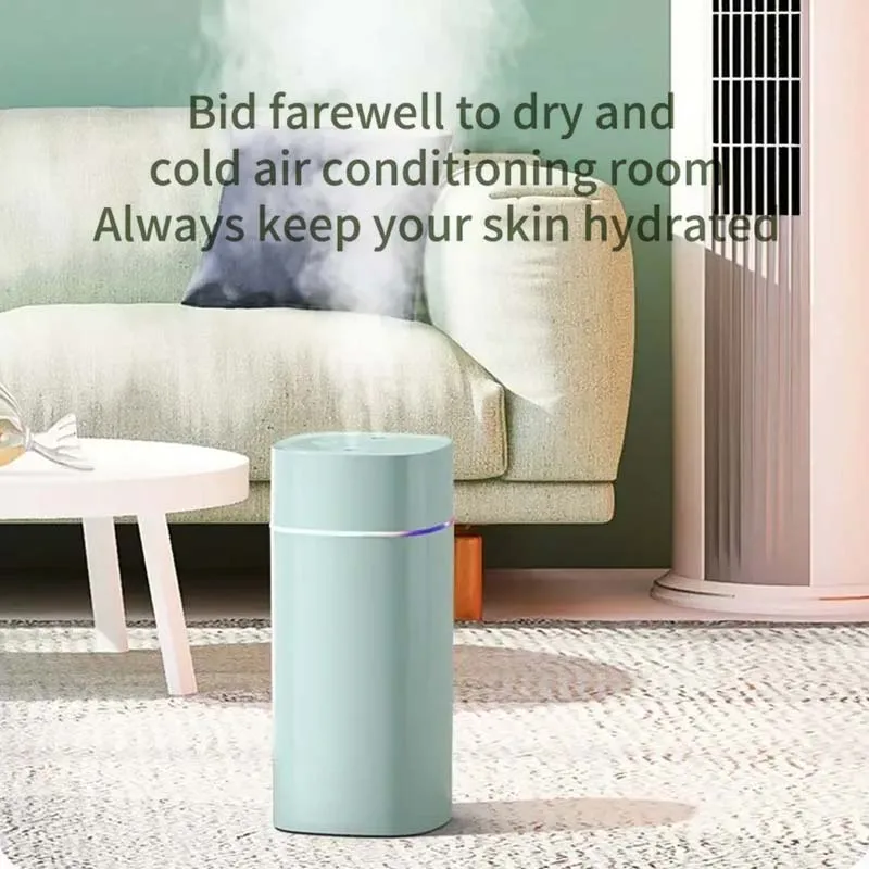 Xiaomi Dual Spray Humidifier Dual-Speed เจ็ดสี NANO Fine Mist ปลั๊ก USB 600ML ความชื้นสําหรับรถยนต์ Home Office Desktop
