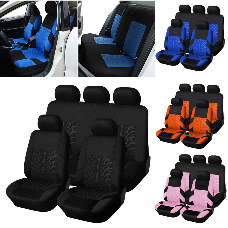 Marke Stickerei Auto Sitzbezüge Set Auto Organizer Universal Für golf 4, Für Citroen C4 Für izh 2126 Für Hyundai Ai 20 für Honda