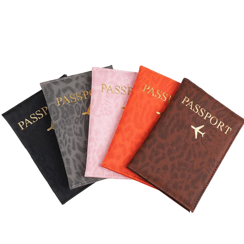 2025 Travel Passport Holder Cover Case for Women Men PU Leather Card Ticket Passport Covers Holder Protective Accessories
