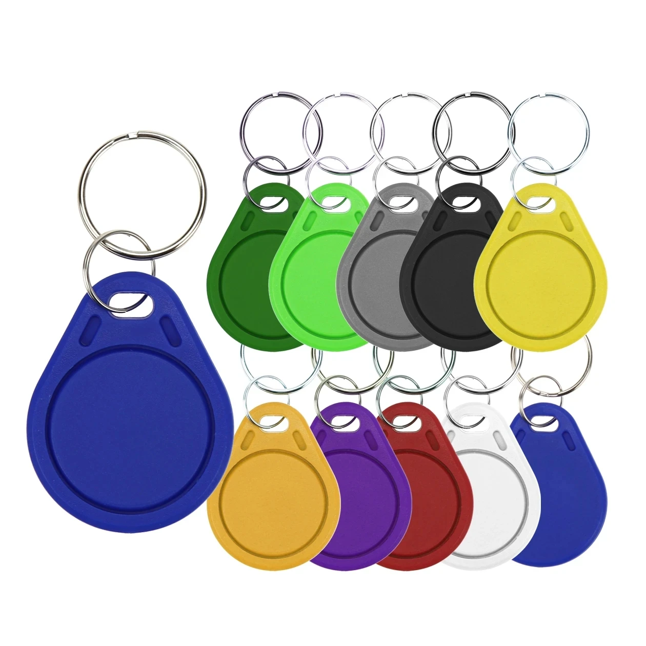Regravável Anti-Shielding Cuid Keychain, Tag Chip Inteligente Rfid, Cartão Clone, Nfc Copy Token, 1k S50 Duplicator Badge, 13,56 MHz, 5pcs