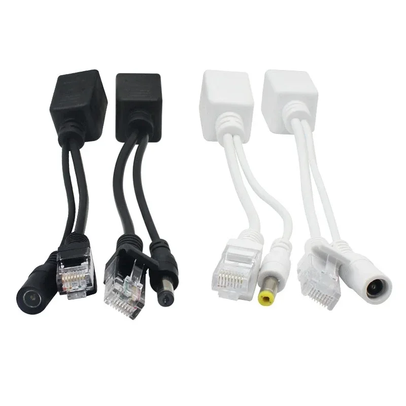 1/3/5/10 Para POE Kabel pasywny Power Over Ethernet Adapter Kabel POE Splitter Injector Moduł zasilania 12v do kamery IP