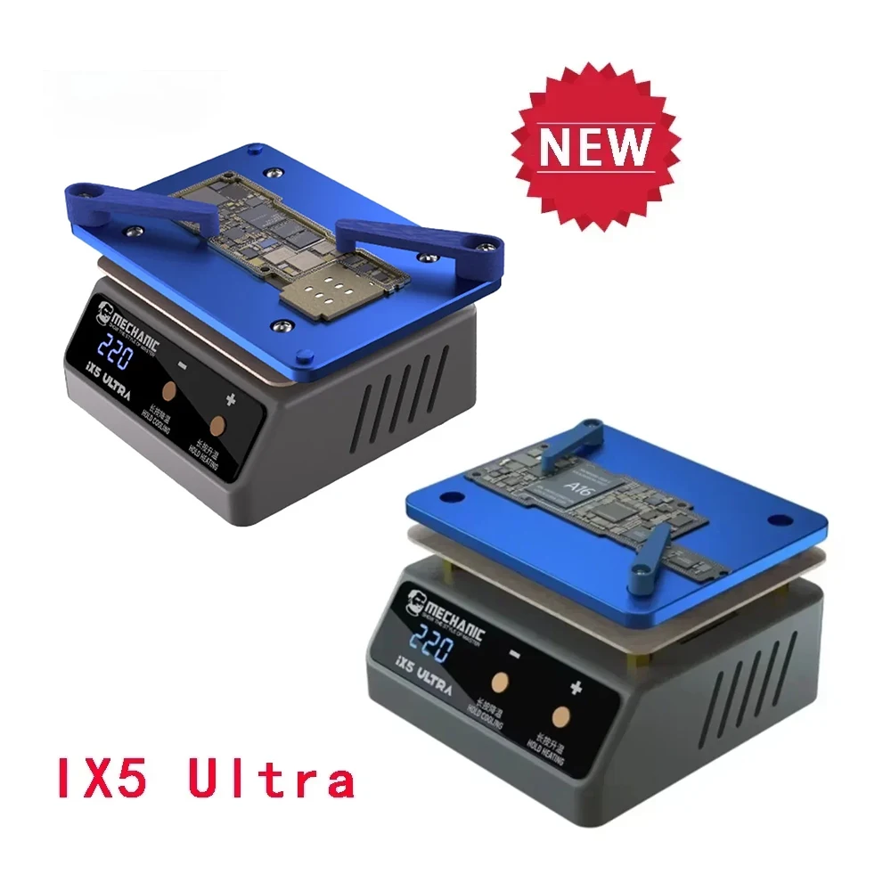 Mechanic IX5 Ultra Universal Preheating Platform used for motherboard layered bonding to remove glue dot matrix repair heaters