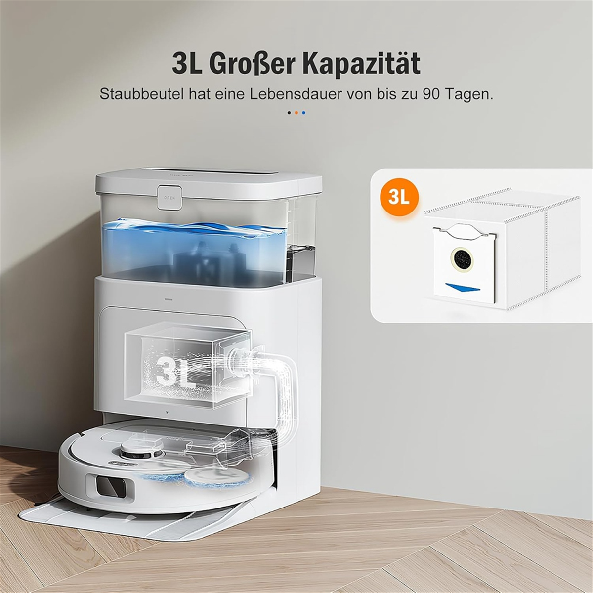 BABQ ถุงเก็บฝุ่นสําหรับ Ecovacs Deebot N30 Pro Omni หุ่นยนต์เครื่องดูดฝุ่นกระเป๋าอะไหล่อุปกรณ์เสริม