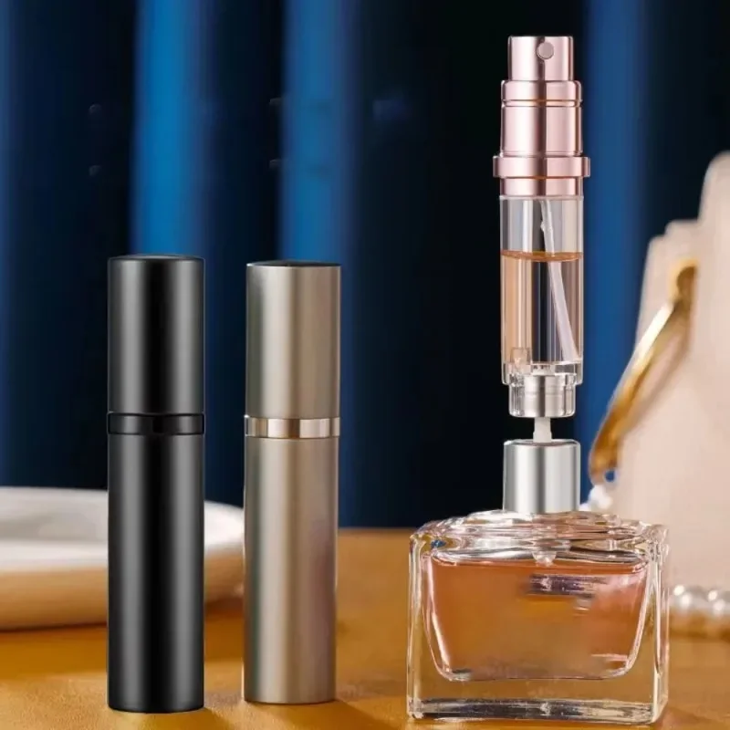 5ml Mini Portable Perfume Spray Liquid Container Can Be Refilled with Cosmetic Travel Aluminum Spray Empty Bottles Sub-bottling