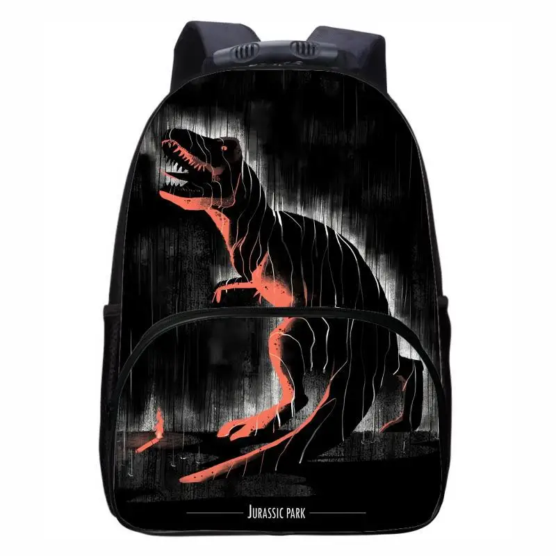 Mochila para estudiantes de primaria y secundaria Jurassic World Dinosaur, mochila de moda para hombres y mujeres