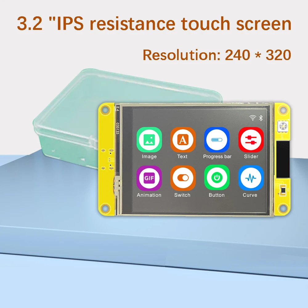 ESP32 Arduino LVGL WIFI & Bluetooth Entwicklungsboard 3,2" 240*320 IPS Smart Display Bildschirm 3,2 Zoll IPS LCD TFT Modul Touch