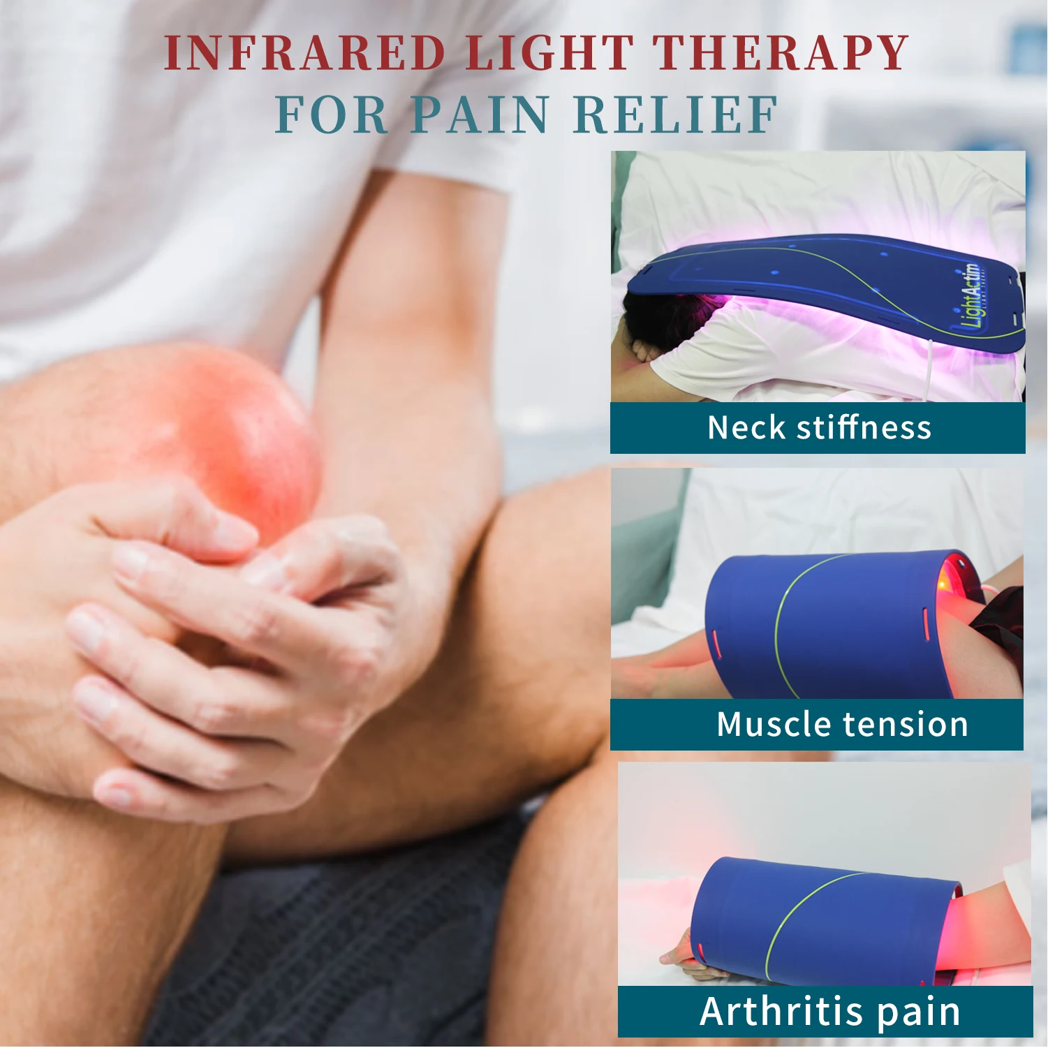 Celluma-Terapia de luz LED vermelha, 6 Design completo do pulso do corpo, PDT, 660 850nm