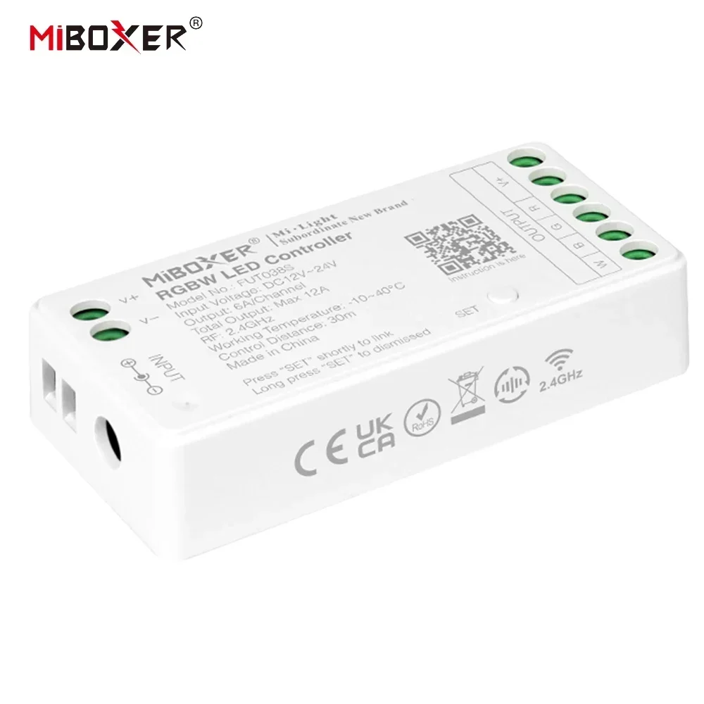 Miboxer FUT035S FUT036S FUT037S FUT038S FUT039S Controller LED da 2,4 GHz Dimmer per striscia luminosa RGB RGBW RGB + CCT a colori singoli/doppi