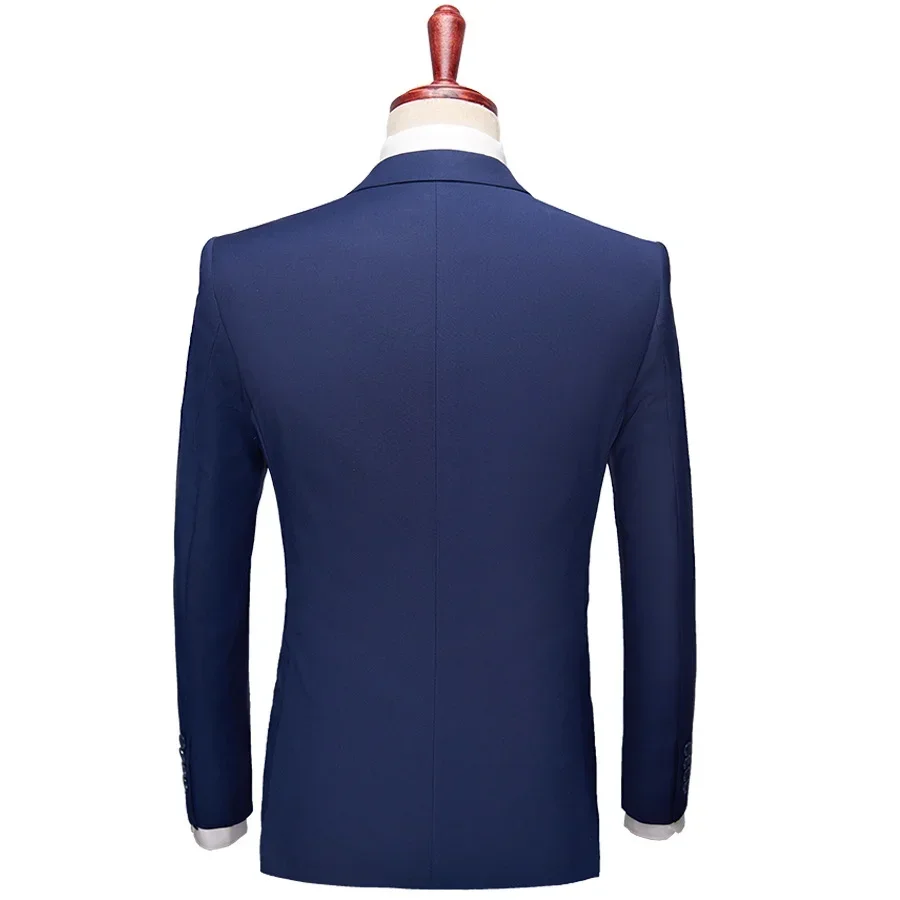 Costumes de mariage élégants pour hommes, ensemble 3 pièces, vestes complètes classiques, blazers glaçants, tenue de luxe, costume formel, mode 2024