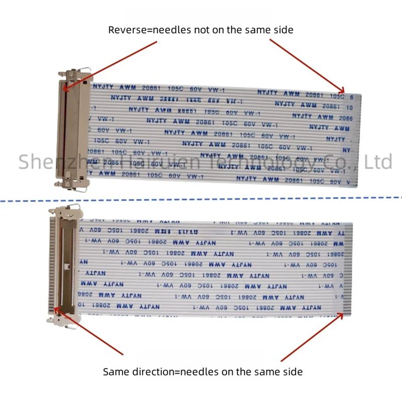LVDS computer display screen cable 1.0mm spacing 30PIN forward and reverse FIX LCD screen soft cable