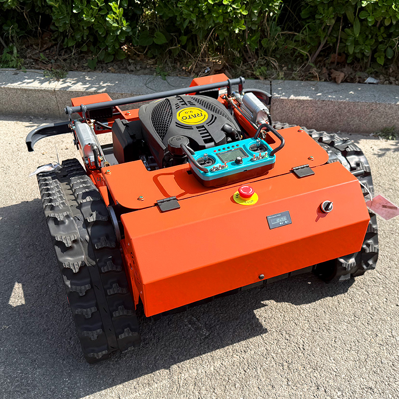 Aangepaste multifunctionele afstandsbediening rupsgrasmaaier Kleine grasmaaier voor woestenijmaaier op weghelling