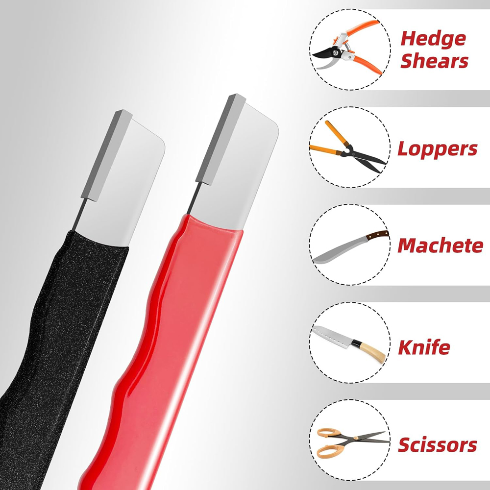 1/2 Pcs Professional Tungsten Diamond Ceramic Knife Scissors Sharpener for All Blades Kitchen Garden Shears Sharpening Tool