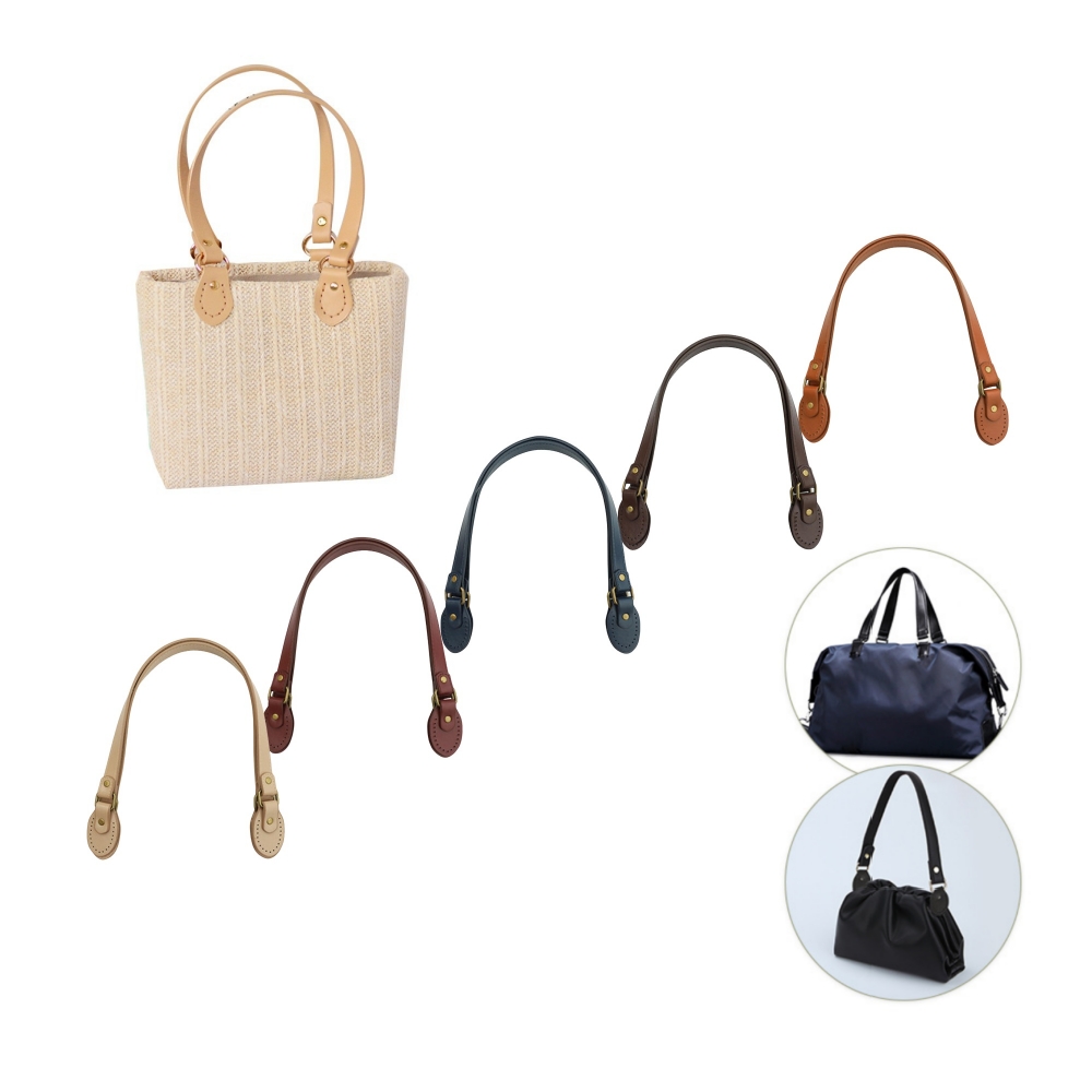1 pieza de tela de cuero de imitación de mano de PU de 62 cm, accesorios de repuesto DIY para bolsos, correa con asa para bolsos