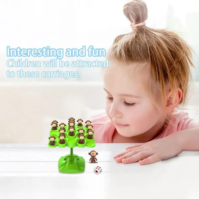 Balancing Monkey Toy Tree Monkey Board Game Montessori Interactive Math Toys Kids Puzzle Thinking Training Tabletop Game Toy