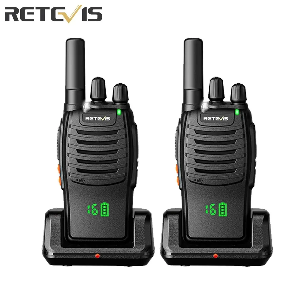 Retevis H777H Walkie Talkie Profesional, PMR446 Radio Bidireccional con Pantalla Oculta, USB C, VOX, Linterna, 16 Canales, Walkie Talkies Portátiles para Familia, Camping