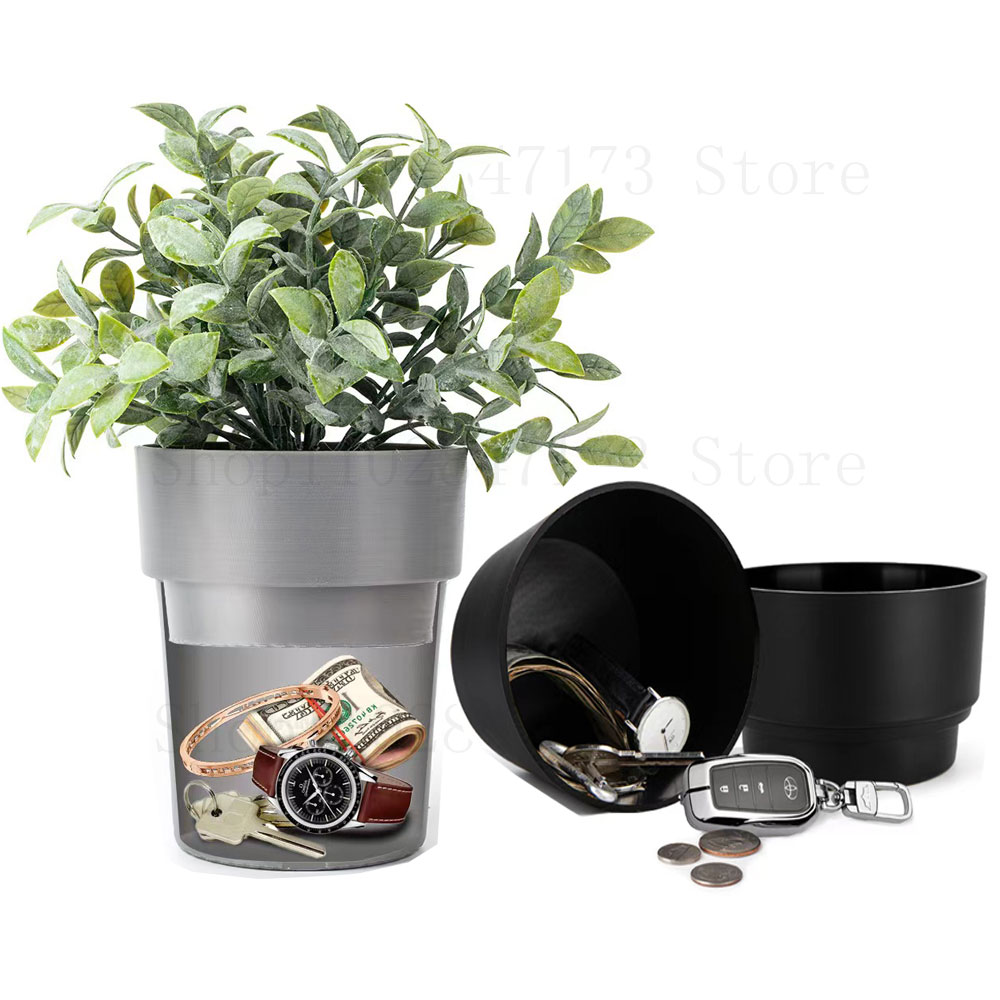 Maceta grande, caja de seguridad oculta, oculta para plantas, oculta secreta sorpresa, oculta dinero, llaves, organizador de joyería, otros objetos de valor