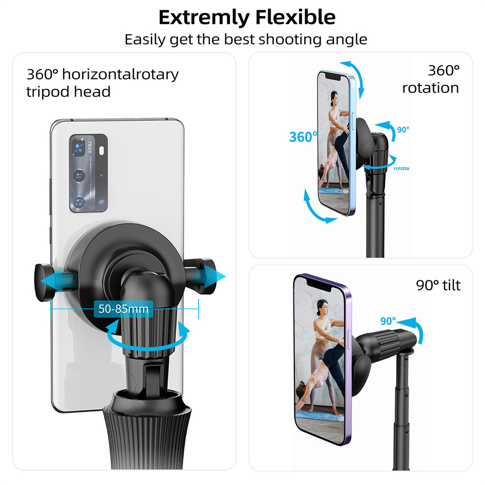 2025 Magnetic Selfie Stick Phone Tripod w Remote Extend Cell Phone Tripod Stand For MagSafe iPhone 15 14 13 12 XIAOMI SAMSUNG
