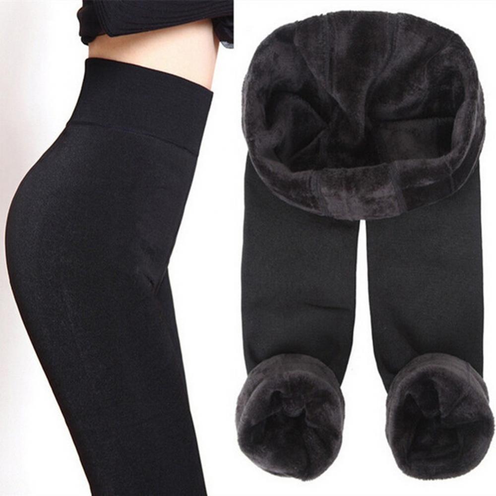 Winter Leggings Frauen Thermo Strümpfe Stretch Verdicken Leggings Warme Dünne Hosen Footless Strumpfhosen Hohe Taille Plüsch Strumpfhosen