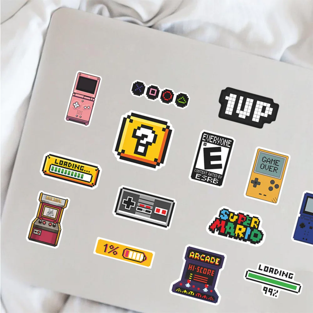 50PCS คลาสสิกเกมคอนโซลสติกเกอร์การ์ตูน Retro Nostalgia สําหรับสเก็ตบอร์ดรถจักรยานยนต์ Graffiti สติกเกอร์ของเล่น