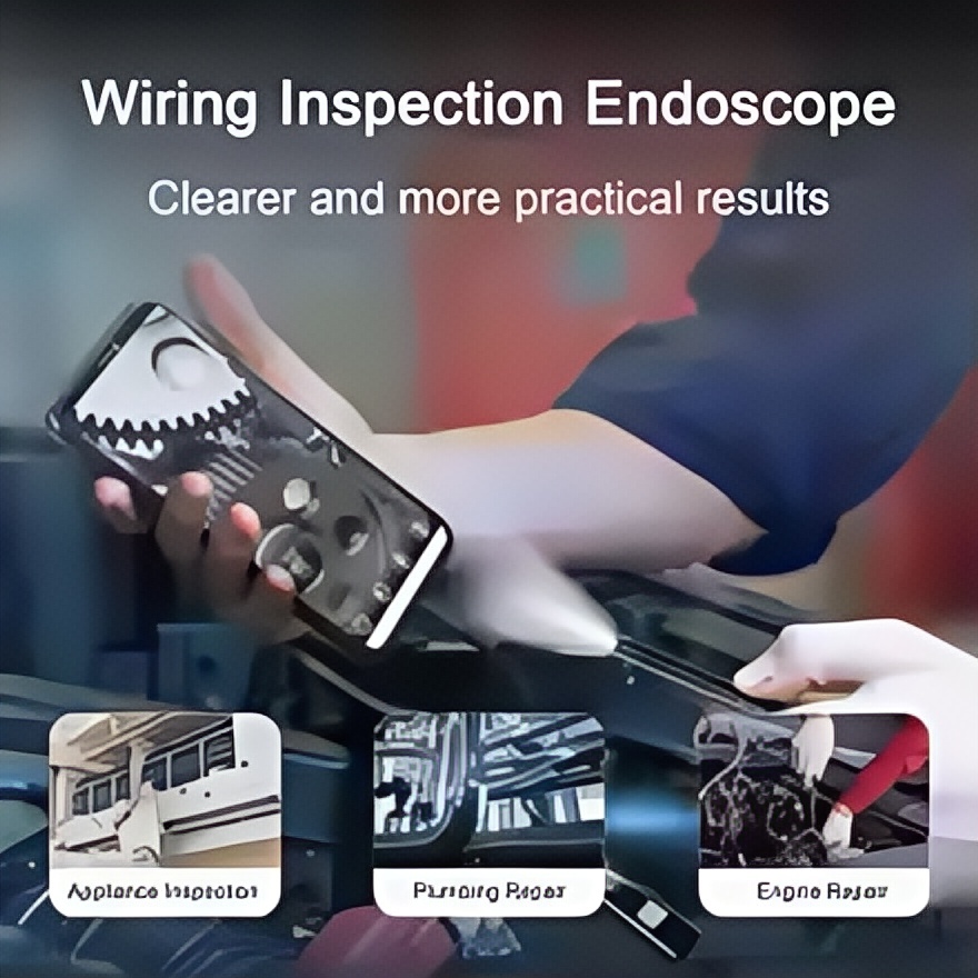 7.0mm USB-C Endoscope Camera, IP67 Waterproof with 6 Adjustable LEDs, Flexible Borescope for Android/PC/Phone Inspection