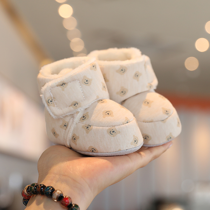Winter neue süße Cartoon Baby Booties Jungen Mädchen Stiefel Baumwolle weiche Sohle rutsch feste warme Kleinkind First Walker Baby Krippe Schuhe