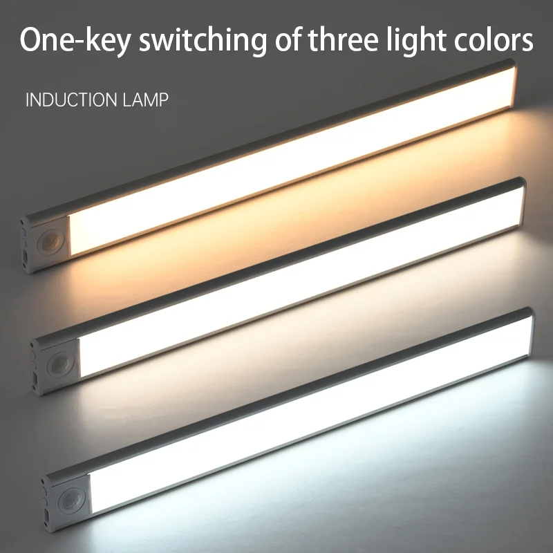 Lampka nocna Led Light Oświetlenie podszafkowe Lampka nocna z czujnikiem ruchu Oświetlenie szafy Oświetlenie kuchenne Magnetyczna lampka nocna
