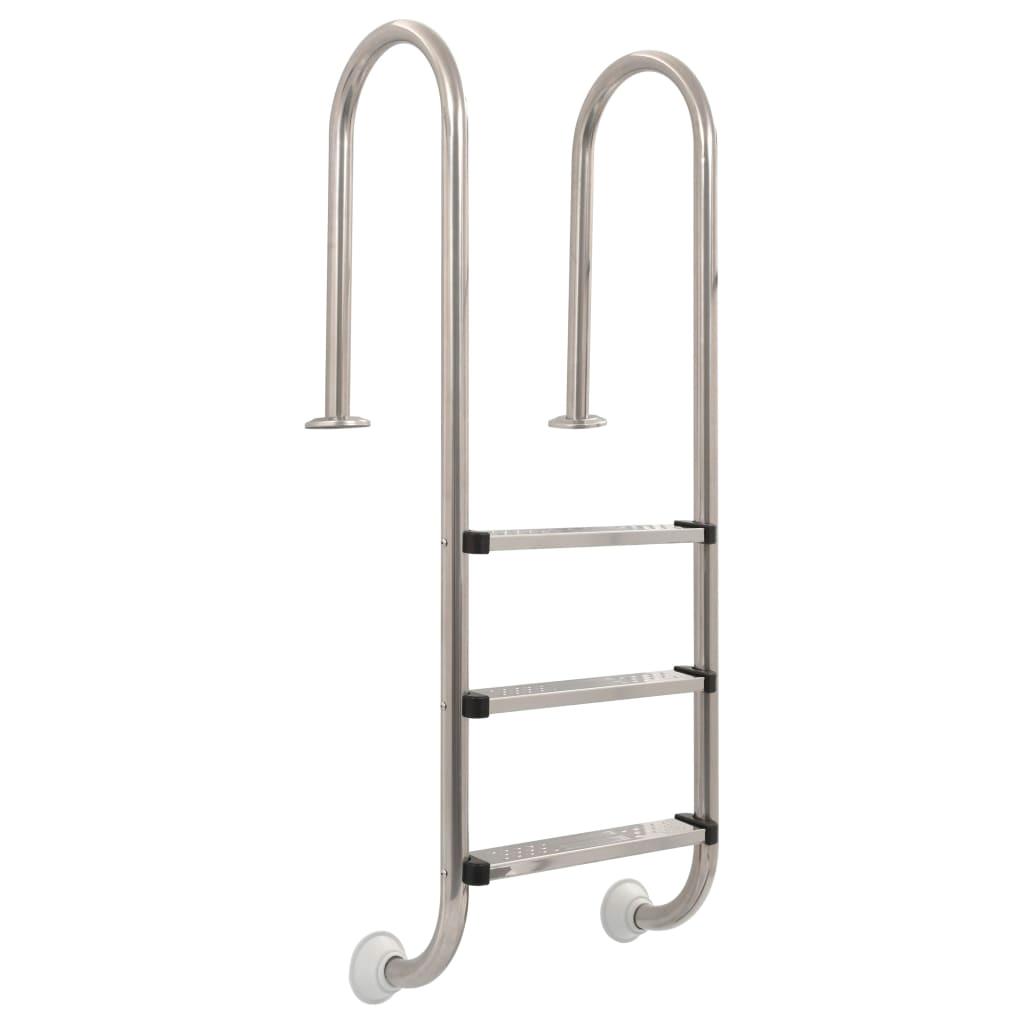 304 Stainless Steel 3-Step Pool Ladder - 120 cm Durable & Corrosion-Resistant