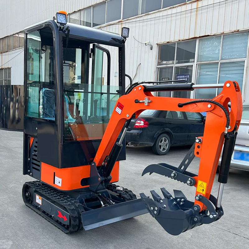 Customized Factory direct sales 1.0 ton crawler hydraulic excavator easy to operate garden machinery