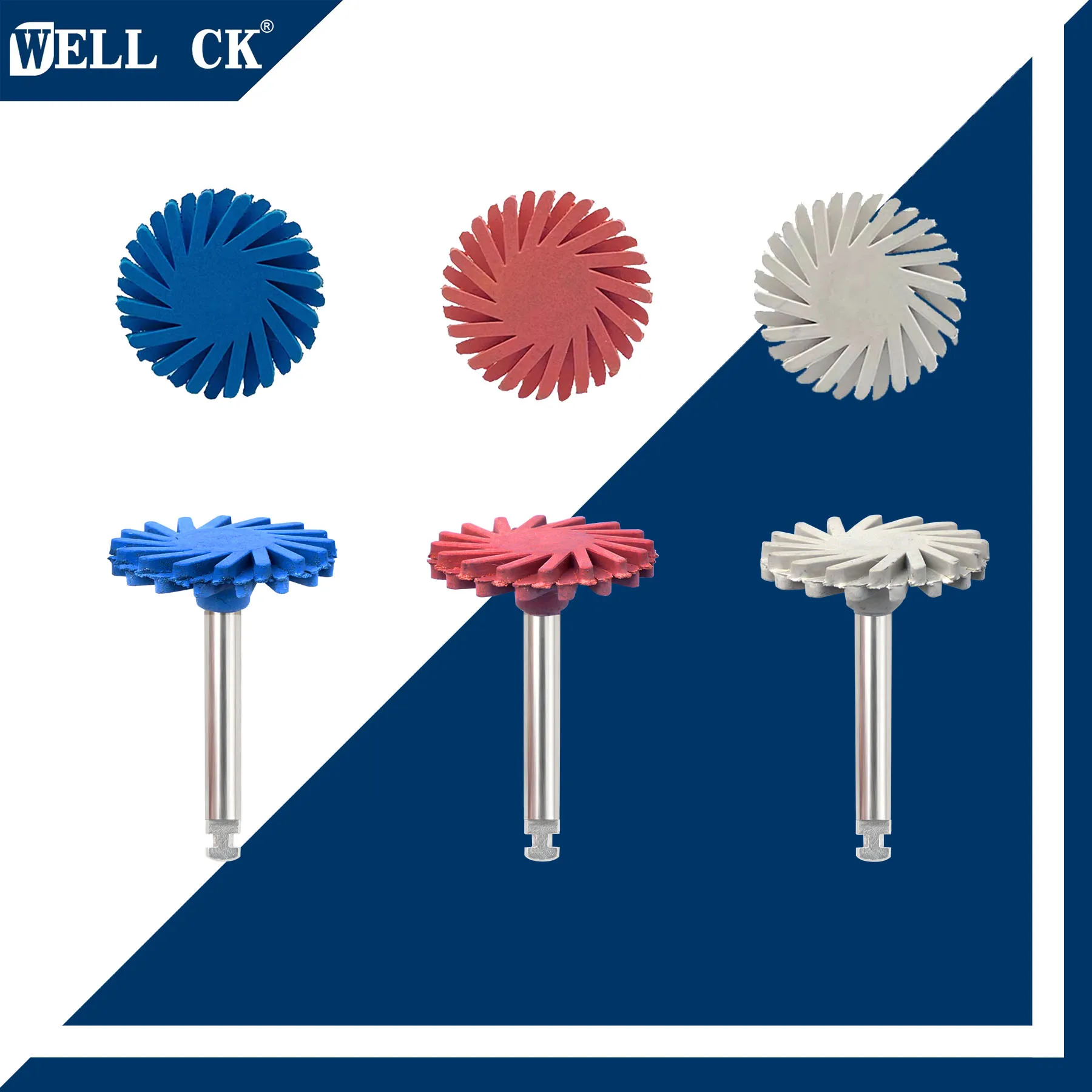3 шт./коробка, резиновая Полировочная щетка WELLCK, 14 мм