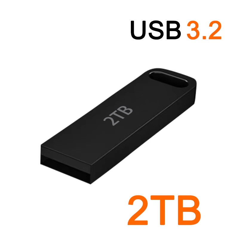 Новый USB 3.2 2 ТБ флэш-накопитель Высокоскоростной металлический U-диск TypeC Memory Stick Водонепроницаемый SSD-накопитель ПК Телефон Передача данных Портативный