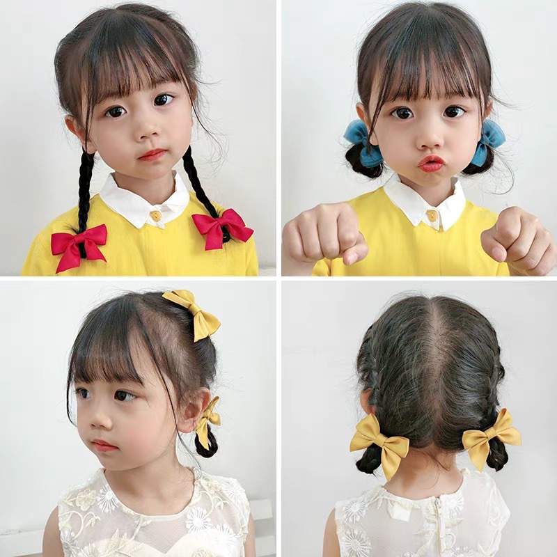 2 uds nuevo lindo tocado con lazo dulce niña accesorios para el cabello verano niñas Clips rojos de red horquillas para bebés pinzas para el cabello para niños regalos