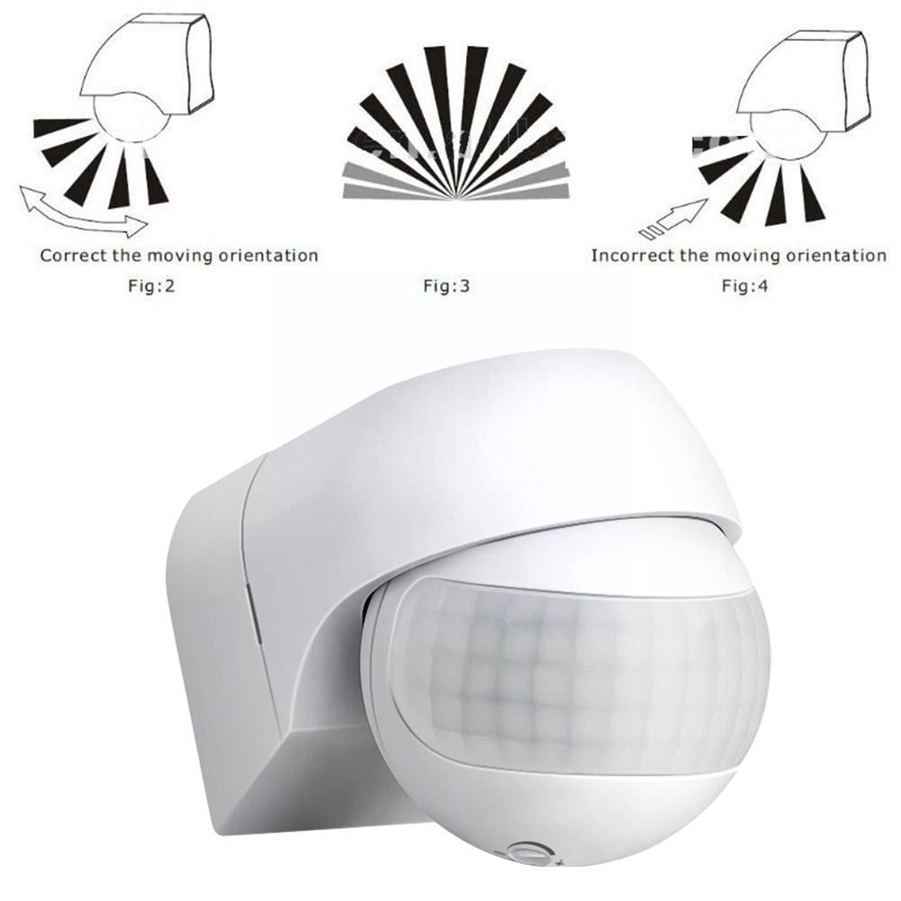 屋外赤外線ロングモーション 110v 〜 230v 壁スイッチ PIR 検出器 LED センサー防水タイマー 180 ライトモーションセンサー