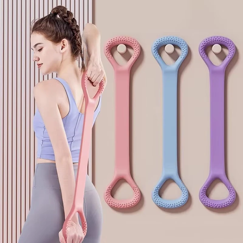 8 Fascia di resistenza per allenamento fitness Braccio Schiena Spalla Esercizio Fascia elastica per allenamento Yoga Pilates Attrezzatura per terapia fisica
