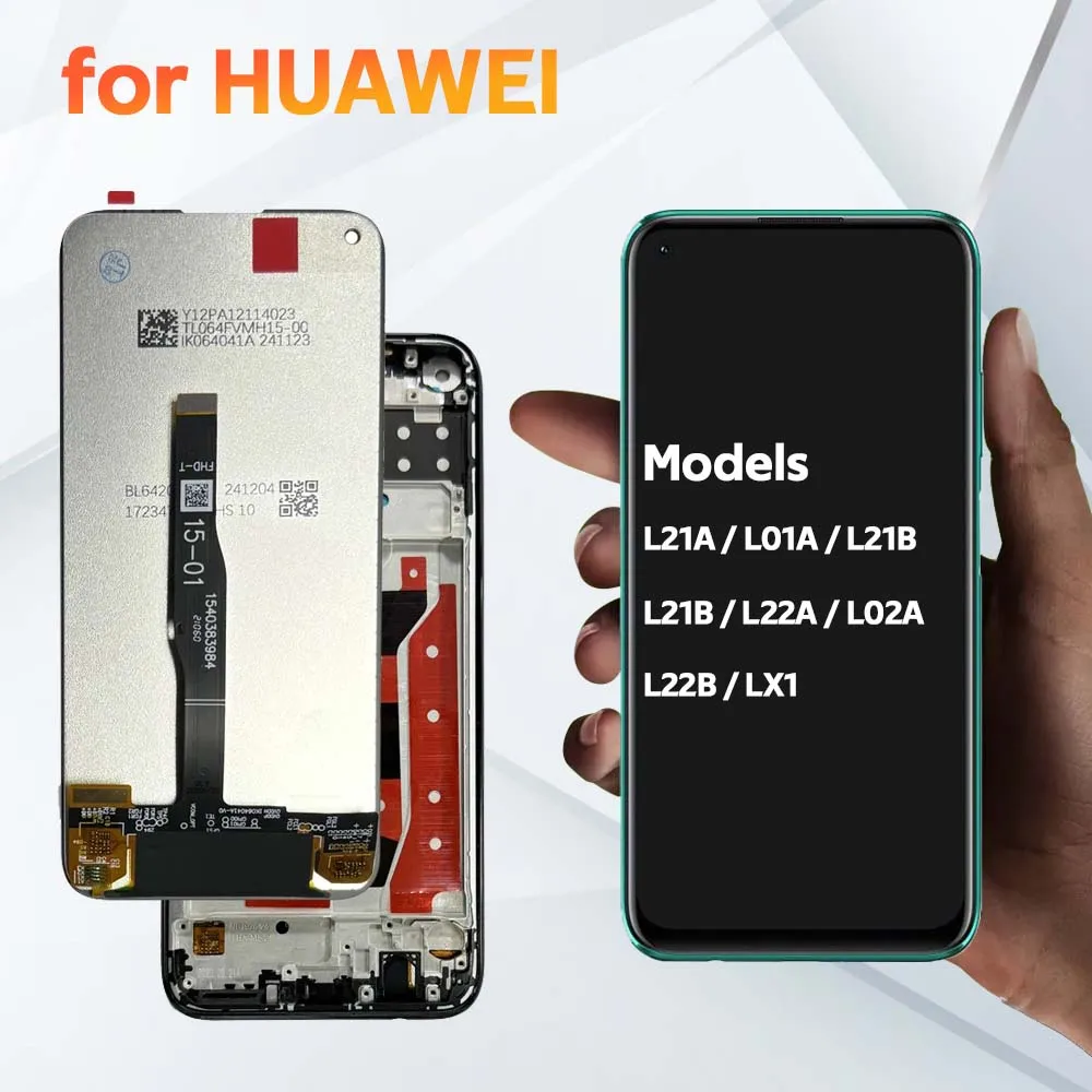 AAA + IPS LCD para Huawei P40Lite pantalla LCD Digitalizador de pantalla táctil pantalla para Huawei P40Lite reemplazo de pantalla