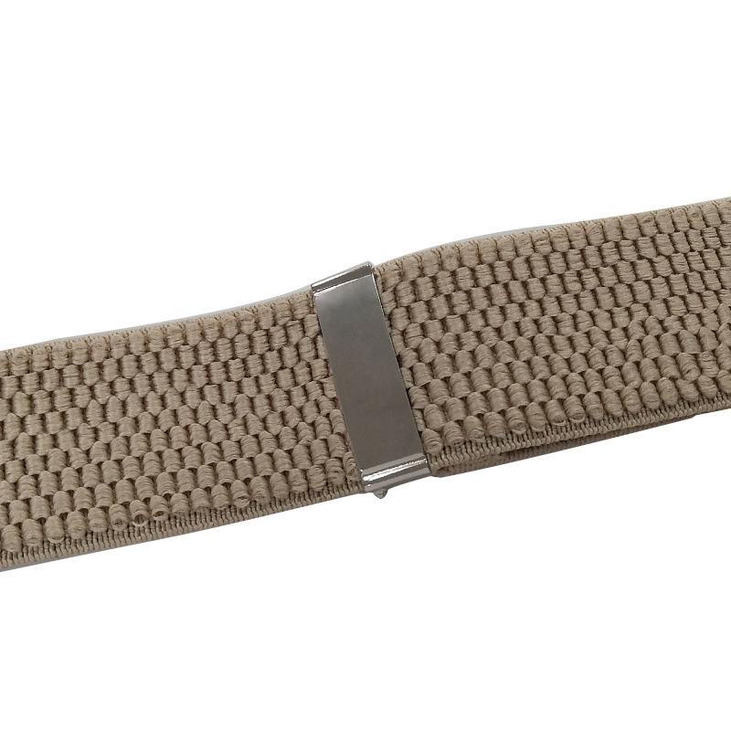 Heavy Duty Suspenders for Men Work Outdoor 3.8cm X-Back 4 Strong Clips Adjustable Elastic Trouser Braces Strap Belt