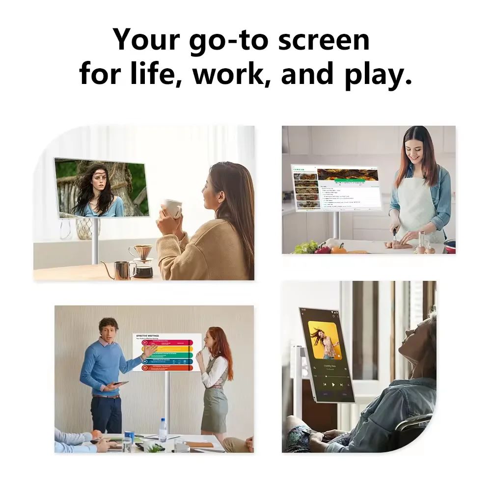 Stanbyme-Moniteur LCD TV portable, écran tactile 21.5 pouces, mobile, aste, option de télécommande Bluetooth, vente en gros