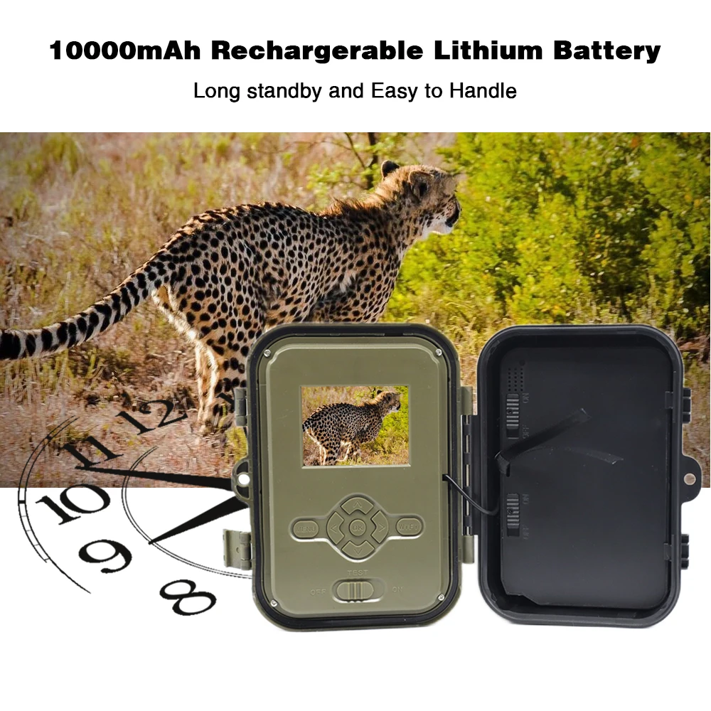 4k 30mp transmissão ao vivo wifi trail câmera app bluetooth câmeras de caça com 10000mah li-bateria visão noturna wifi940prooli