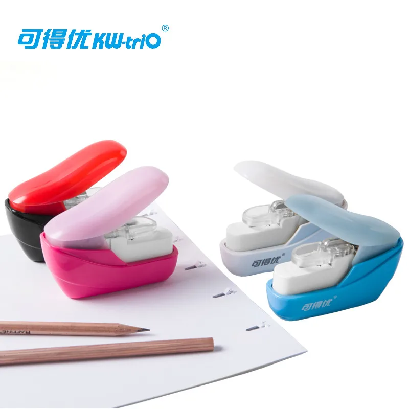 No Staples Stapling Machine Mini Book Stapleless Stapler Paper Stapling Stapler Without Staple Office Accessories Stationery