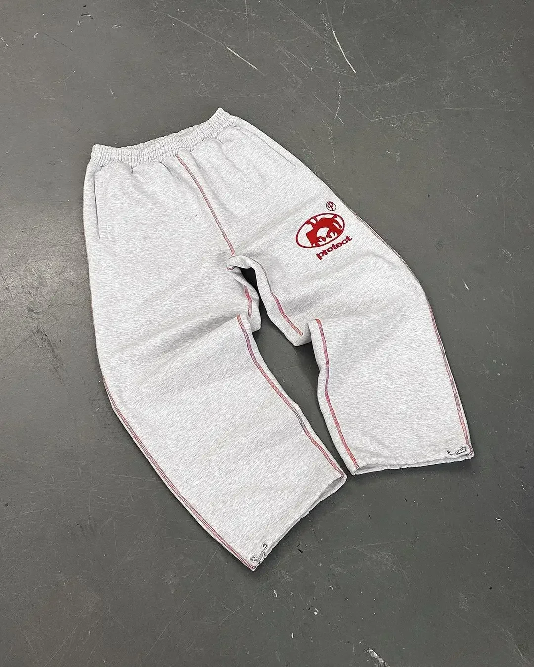Streetwear Sweatpants Y2K Pants Harajuku Hip Hop Gothic Retro Stripe Baggy Casual Pants Men Women Elastic Waist Jogging Pants