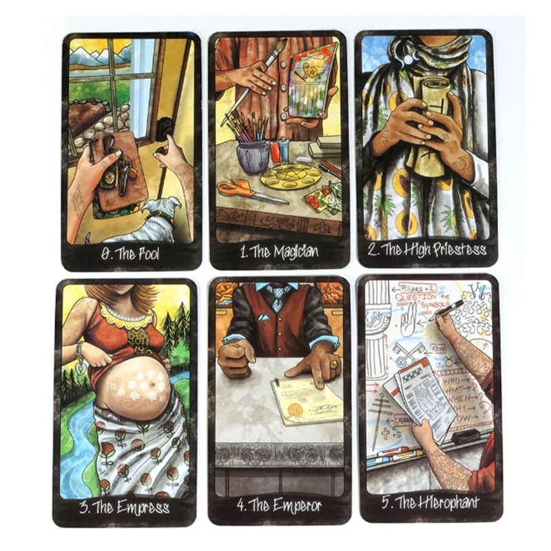78 ชิ้นการ์ดมือไพ่ทาโรต์ Divination Tarot Board เกมดาดฟ้า Fortune Telling Family Party Guide รุ่น Edition