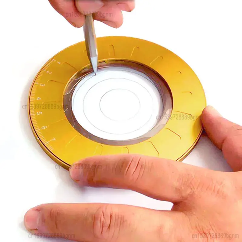 Creative Round Flexible Circle Drawing Ruler Compass 304 Stainless Steel Multifunctional Adjustable Metal Design Measuring Tool
