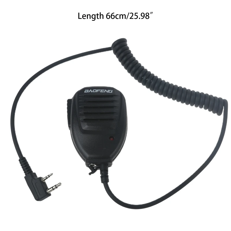 กันน้ำ2พินไมโครโฟนขนาดกะทัดรัด Walkie Talkie ไมโครโฟนสำหรับ Baofeng UV-5R BF-888S UV-5RC UV-5RE V85 Two Way วิทยุ