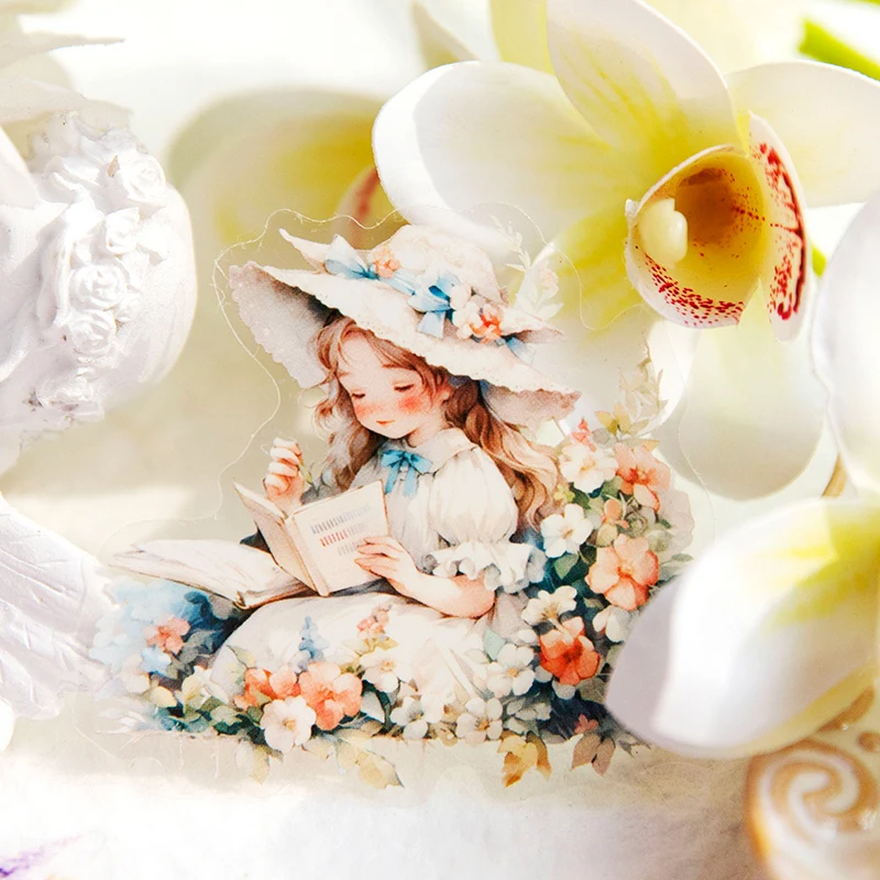 นายกระดาษ 6 สไตล์ 10 ชิ้น/แพ็คสัตว์เลี้ยงน่ารักธีมสาววัสดุสติกเกอร์ DIY ถ้วยแก้วนม Notepad เคสโทรศัพท์