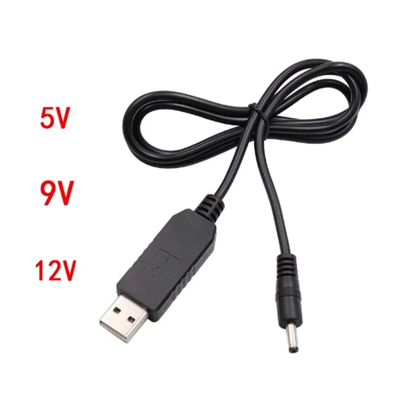 5.5*2.1mm usb dc 5v para 12v 9v cabo de alimentação para roteador wifi modem ventilador adaptador fio usb boost módulo conversor via powerbank