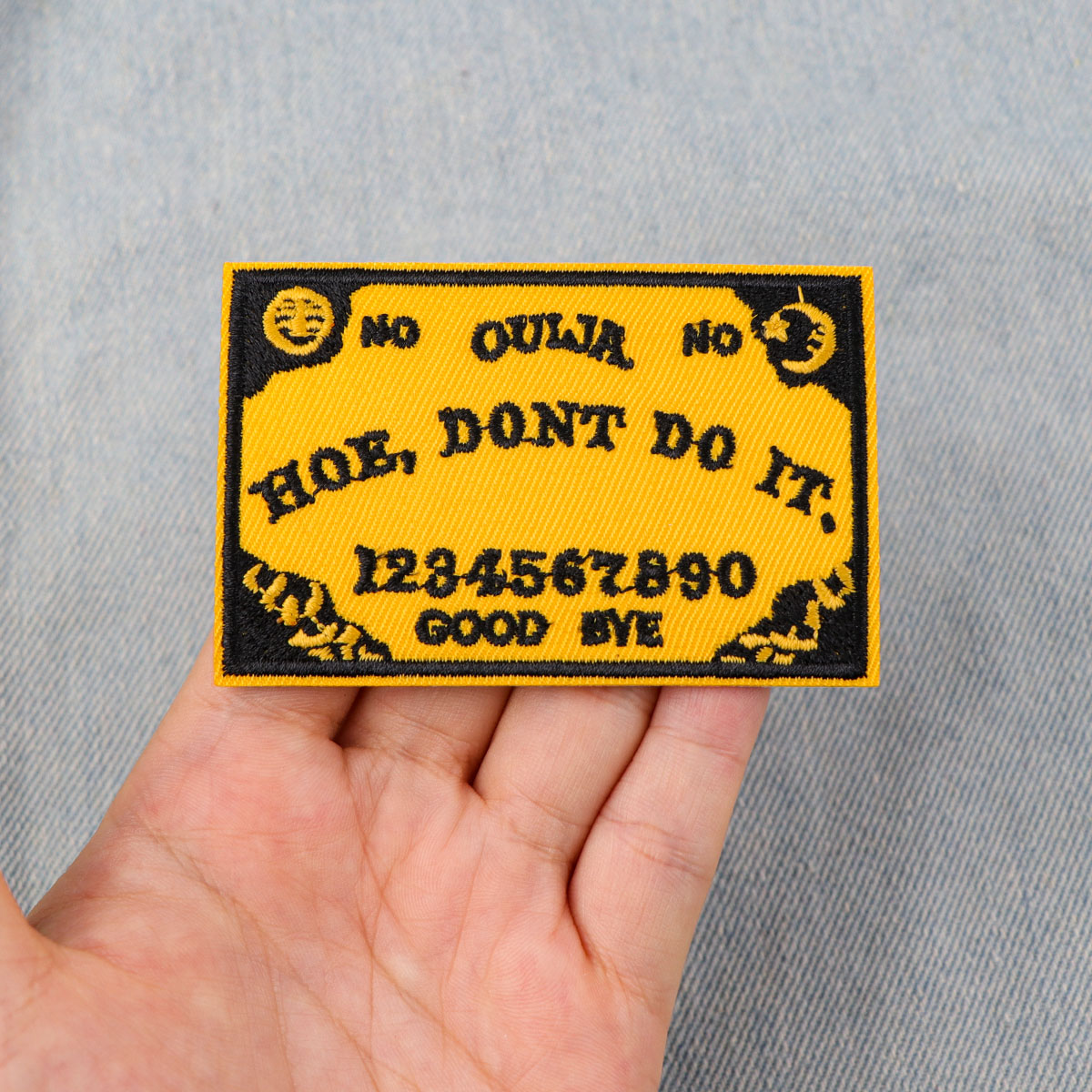 Parches de bruja de Halloween para ropa, película de terror, payaso, parches bordados, insignias para coser, parche para planchar, accesorios de ropa DIY