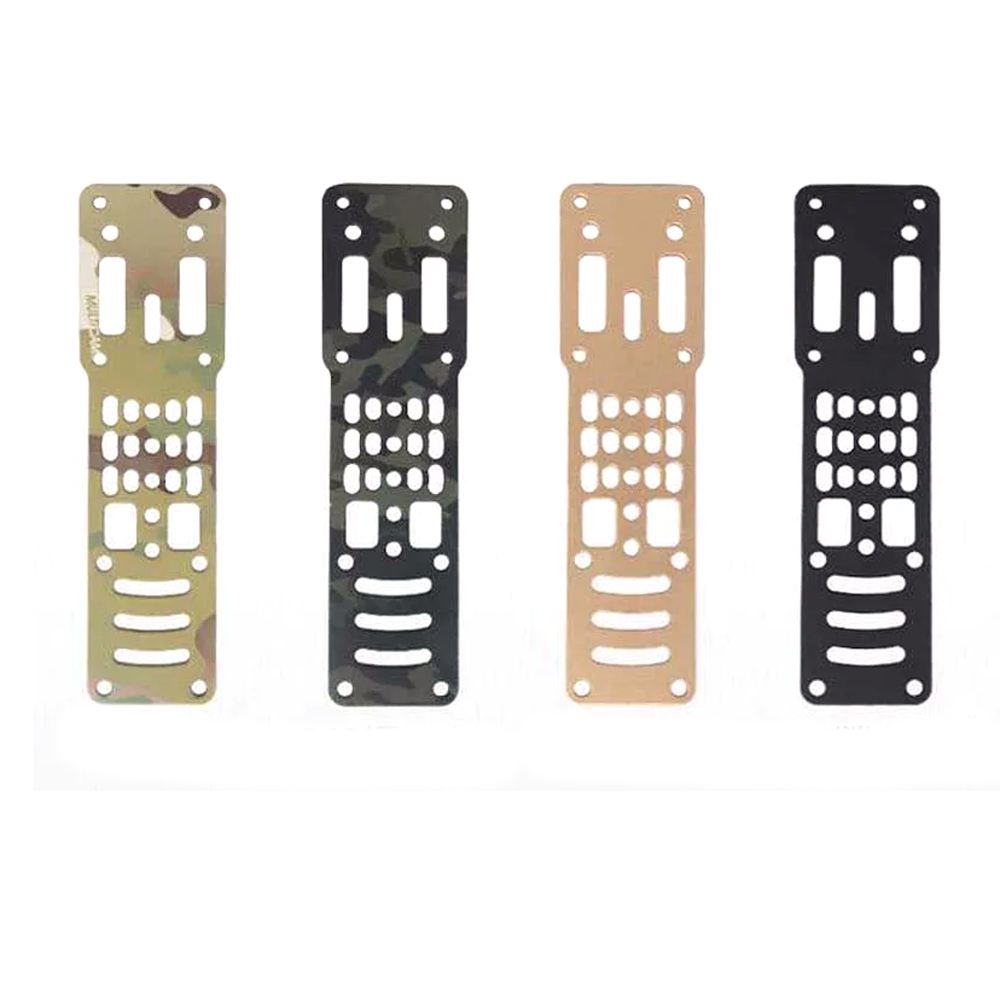 Adaptador de funda Modular de aleación de aluminio, Kit de correa para pierna caída para exteriores, placas receptoras de plataforma QLS ajustables MOLLE de 3 orificios LSK