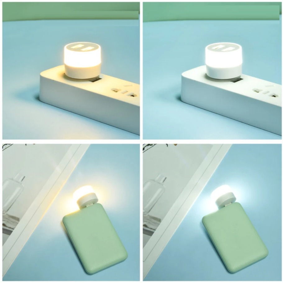 Luz USB LED Lámpara de libro USB Protección para los ojos Luz de lectura Lámpara de lectura de computadora Lámparas de libro de carga de energía móvil Mini luz nocturna