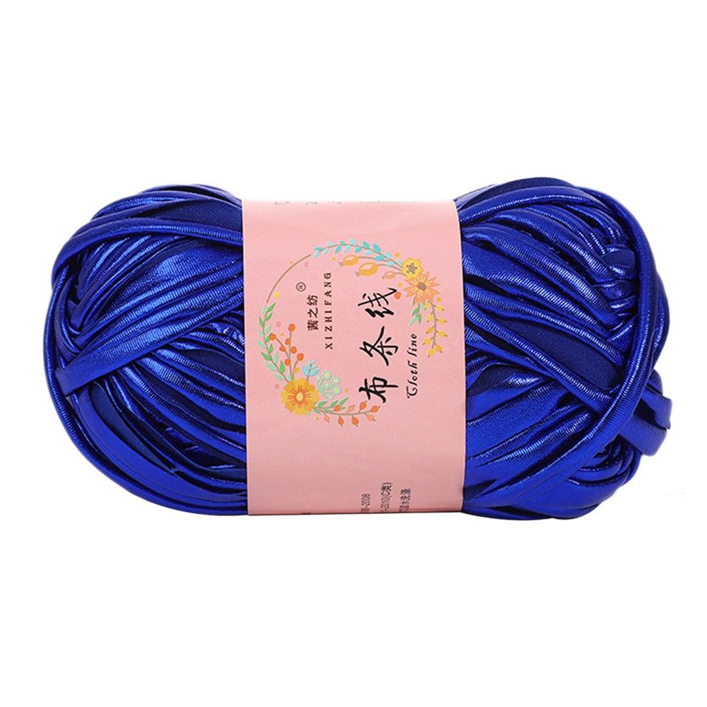 Imitation Leather Crochet Yarn Novel Functional Sewing Magic Color DIY Hand Knitting Shiny For Cushion Yarn Ball For T-Shirt